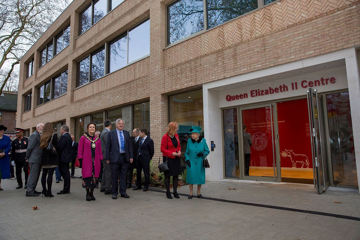 Her Majesty The Queen opening the Queen Elizabeth II Centre